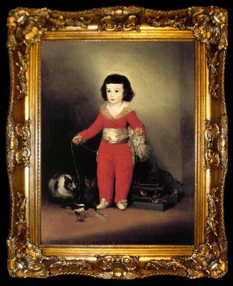 framed  Francisco Goya Manuel Osorio de Zuniga, ta009-2